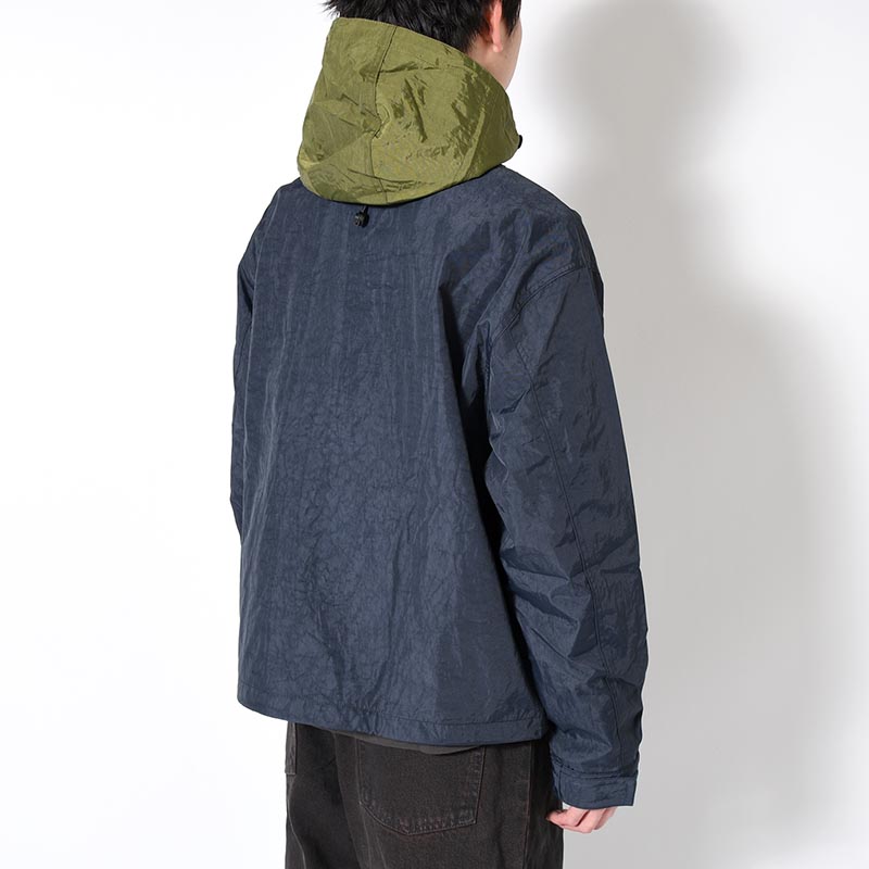 CROPPED HUNTING JACKET -NAVY-