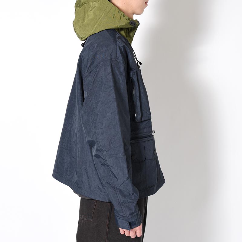 CROPPED HUNTING JACKET -NAVY-