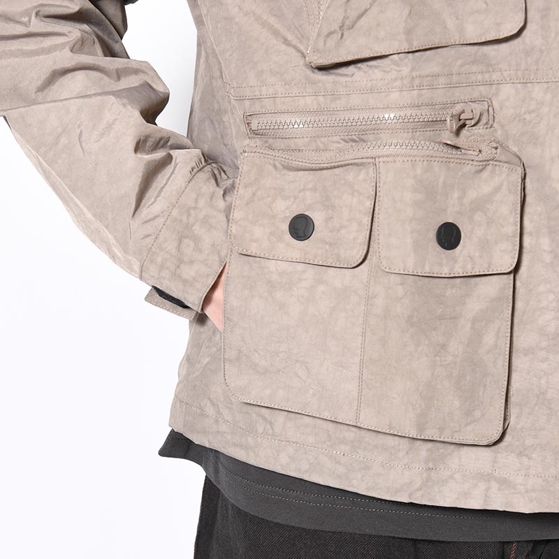 CROPPED HUNTING JACKET -TAN-