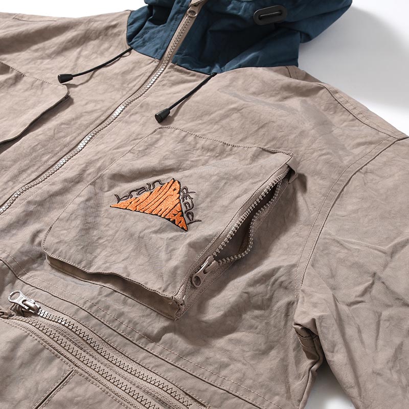 CROPPED HUNTING JACKET -TAN-