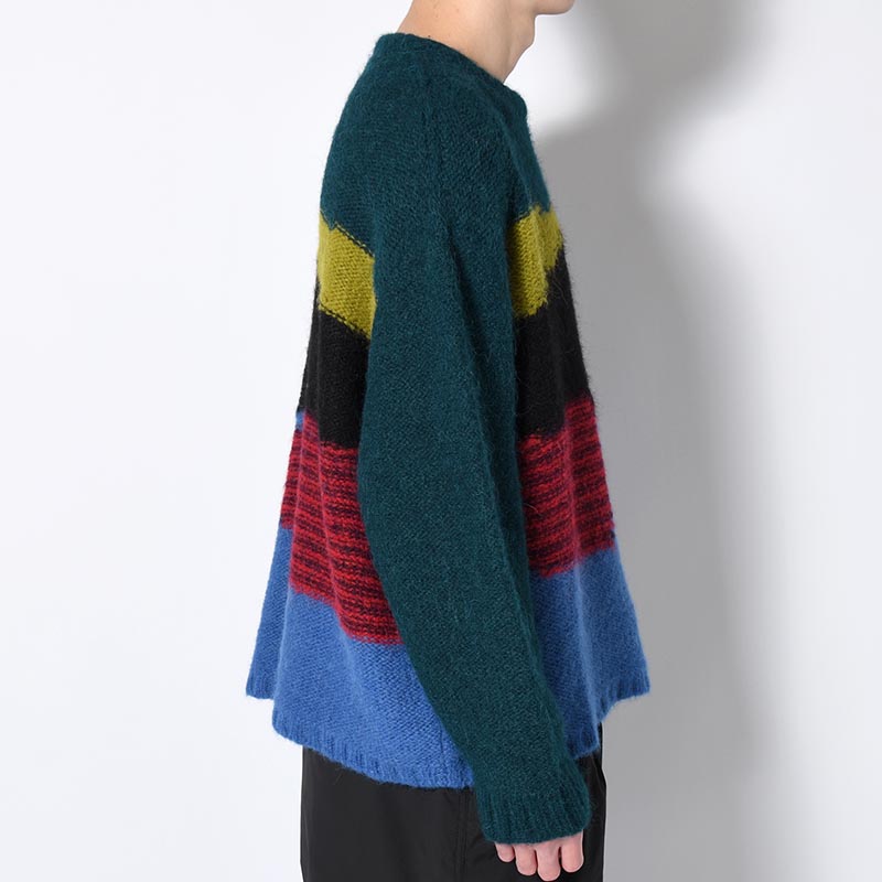 BOXY KNIT SWEATER -BLUE-