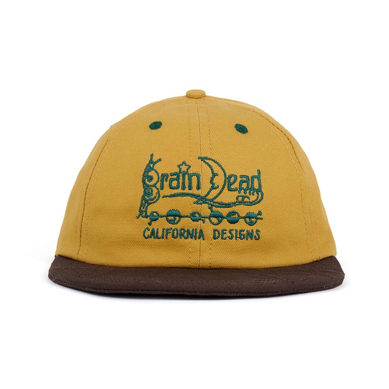 CALIFORNIA DESIGNS LONG BRIM HAT -2.COLOR-(KHAKI/BROWN)