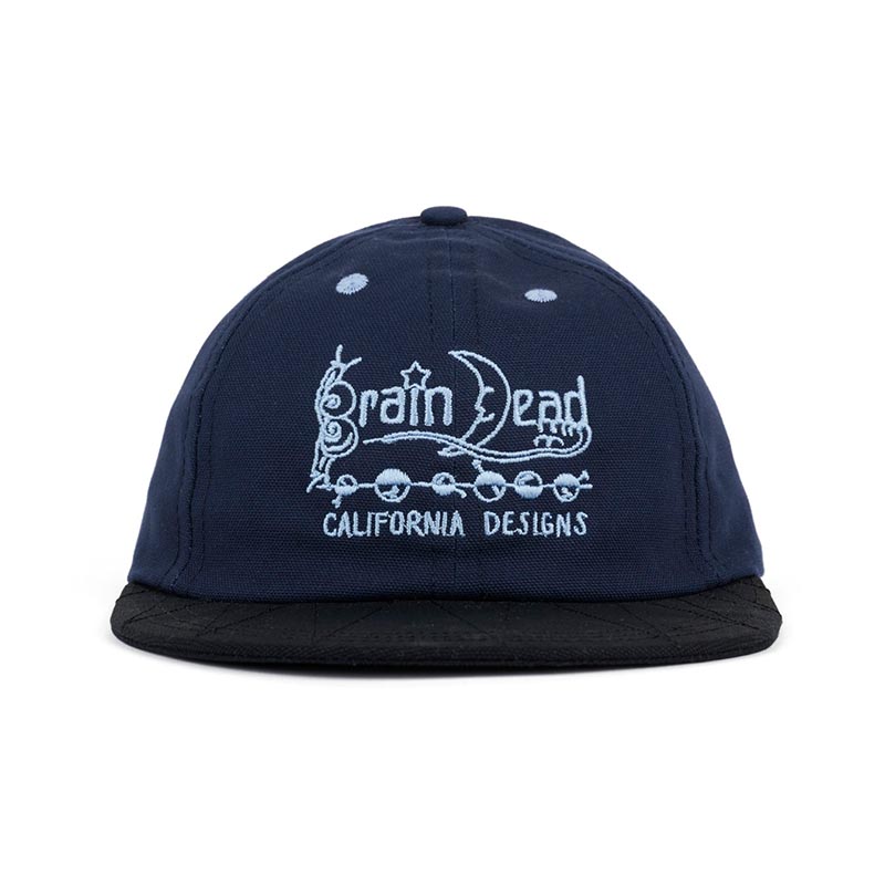 CALIFORNIA DESIGNS LONG BRIM HAT -2.COLOR-(NAVY/BLACK)