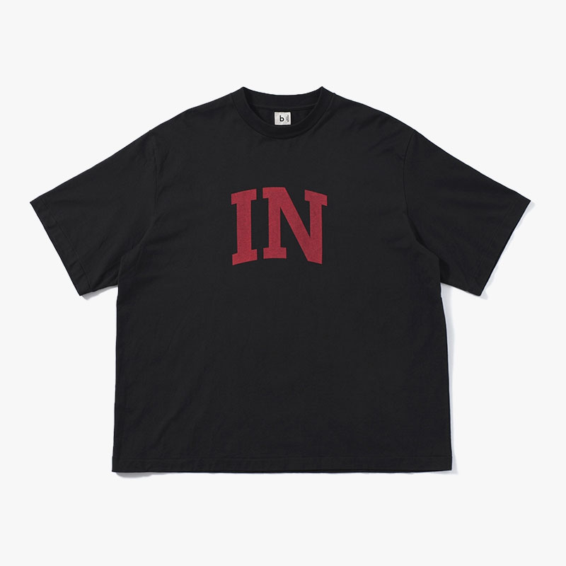 IN and OUT Print Tee WIDE -2.COLOR-(INKBLACK)