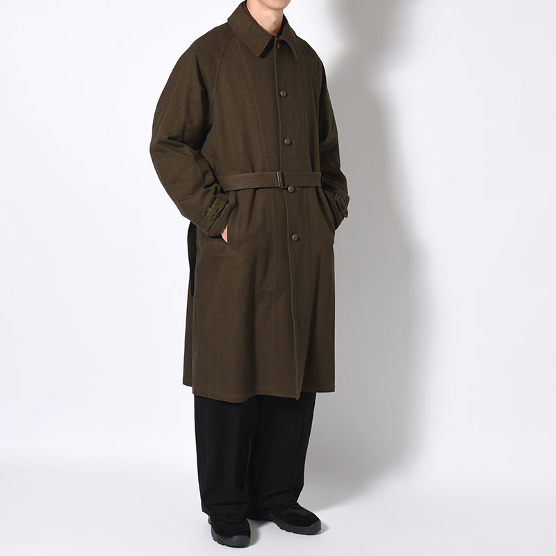 Linen-Co Heavy Twill 35 Coat -KhakiBrown-