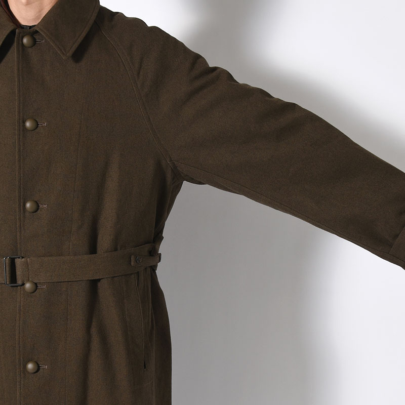 Linen-Co Heavy Twill 35 Coat -KhakiBrown-