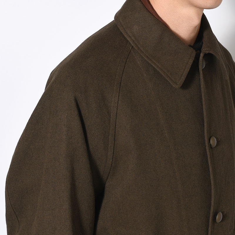 Linen-Co Heavy Twill 35 Coat -KhakiBrown-