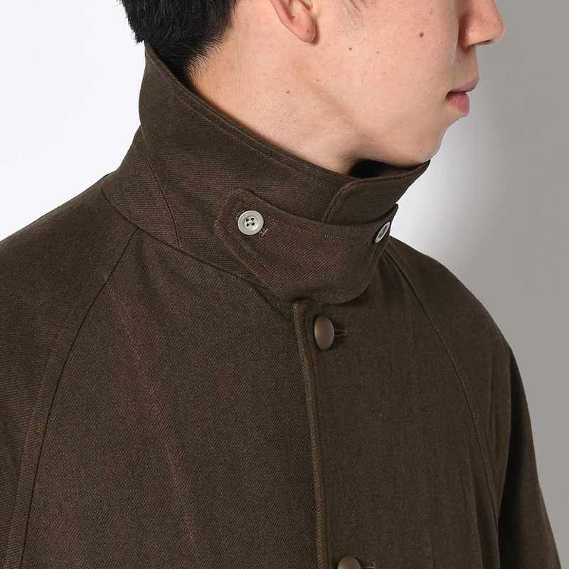 Linen-Co Heavy Twill 35 Coat -KhakiBrown-