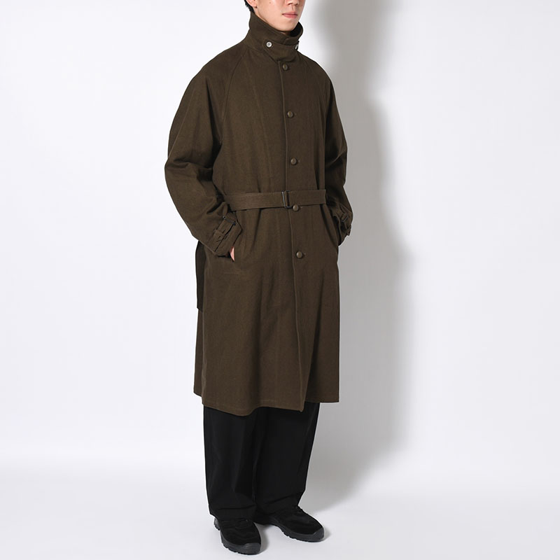 Linen-Co Heavy Twill 35 Coat -KhakiBrown-