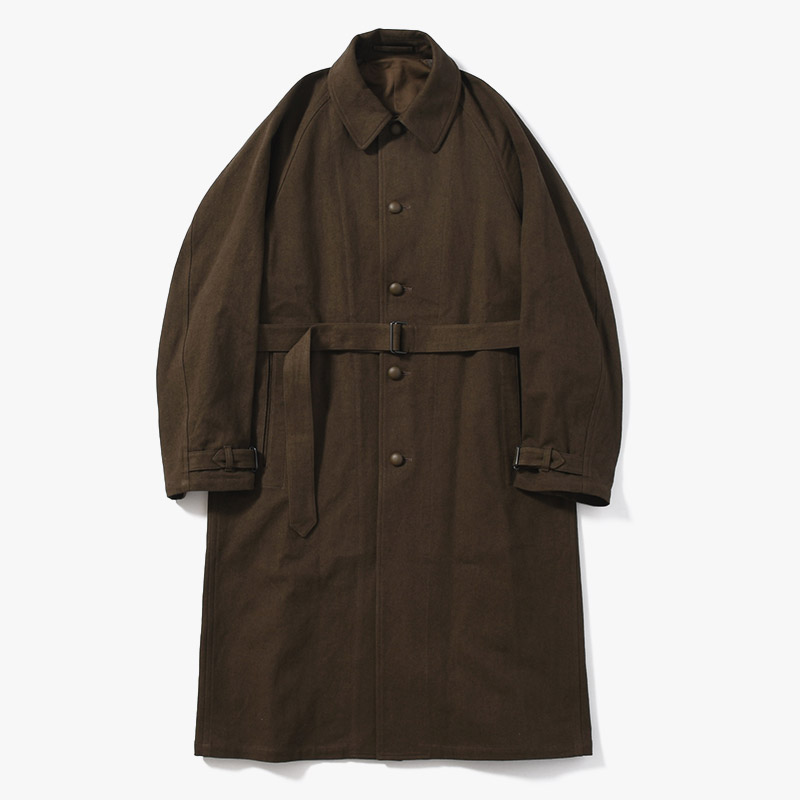 Linen-Co Heavy Twill 35 Coat -KhakiBrown-