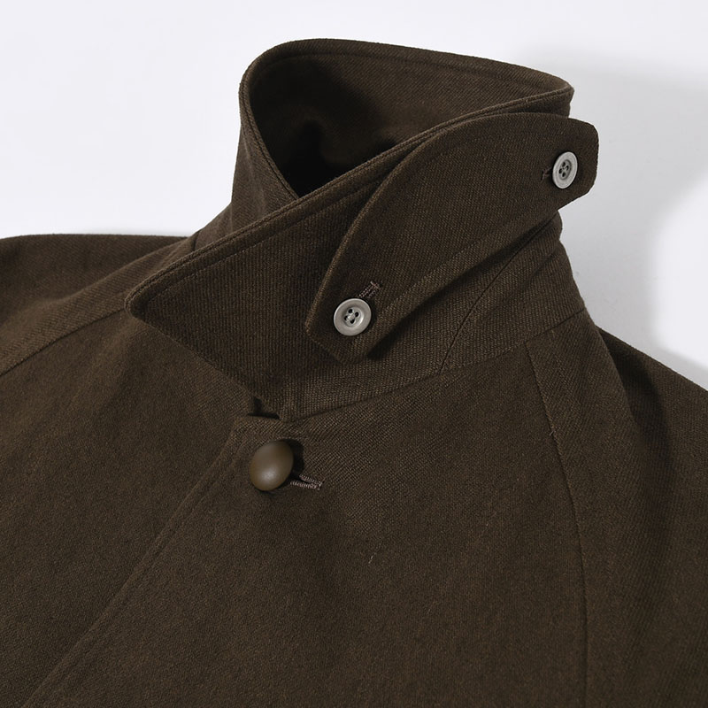 Linen-Co Heavy Twill 35 Coat -KhakiBrown-