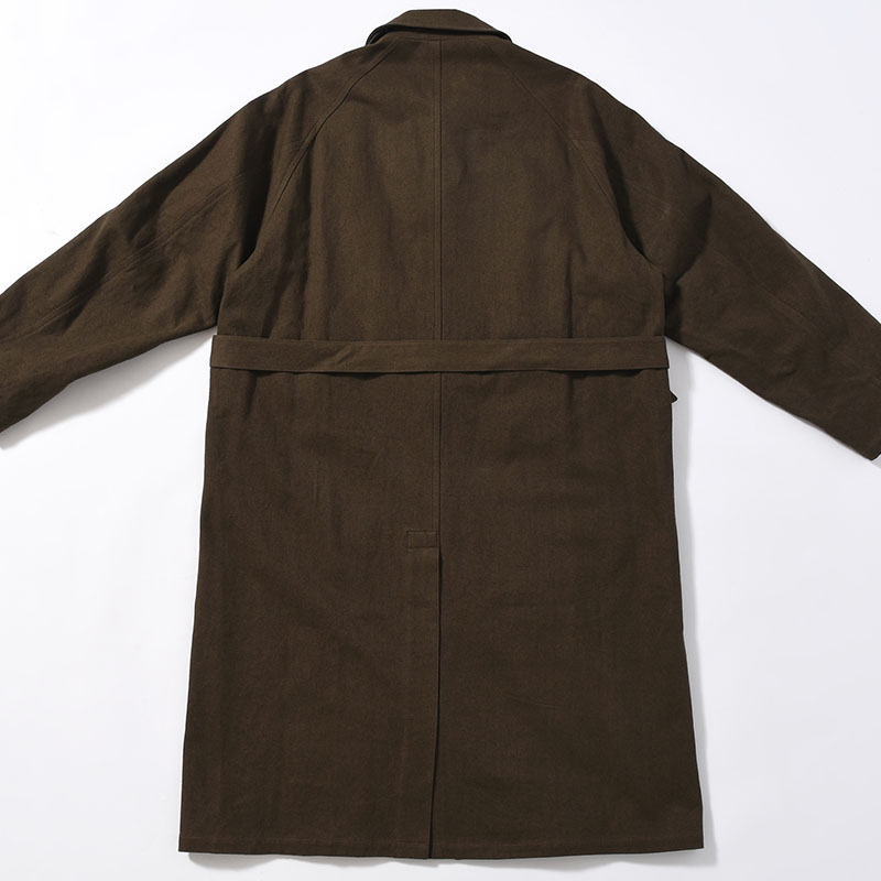 Linen-Co Heavy Twill 35 Coat -KhakiBrown-