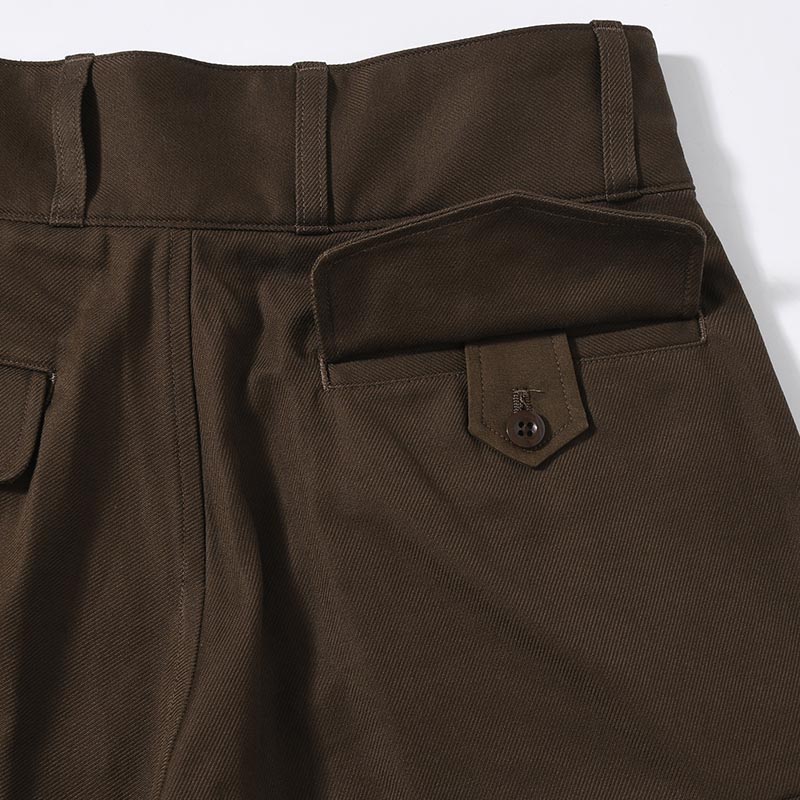 Cotton Serge 47 Pants -KhakiBrown-