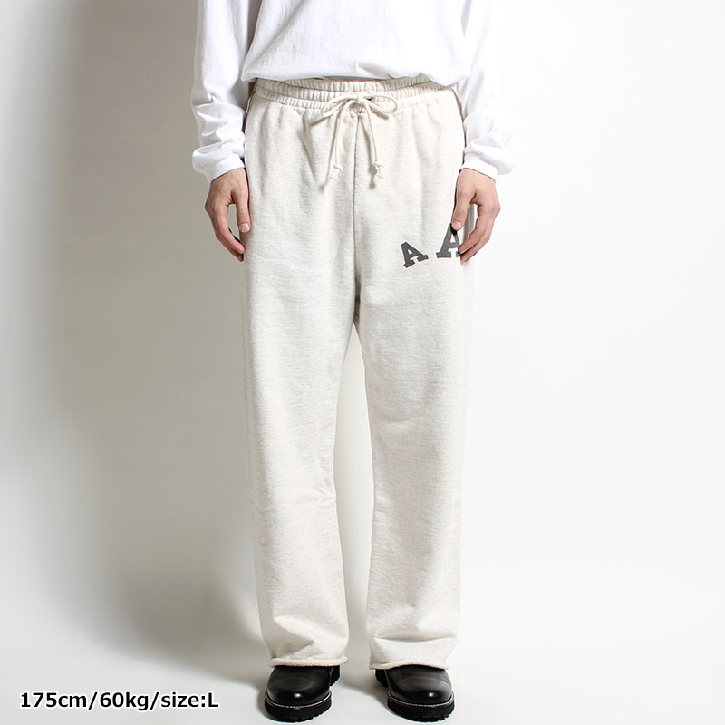 ARMY ATHLETIC ASSOCIATION SWEAT PANTS -OATMEAL AGEING-