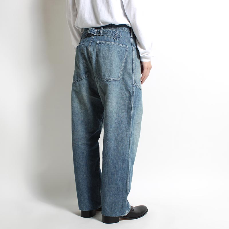 US ARMY M35 DENIM TROUSERS -INDIGO AGEING- | IN ONLINE STORE