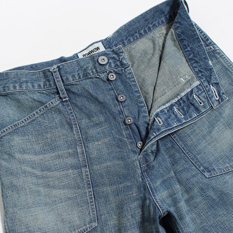 US ARMY M35 DENIM TROUSERS -INDIGO AGEING-