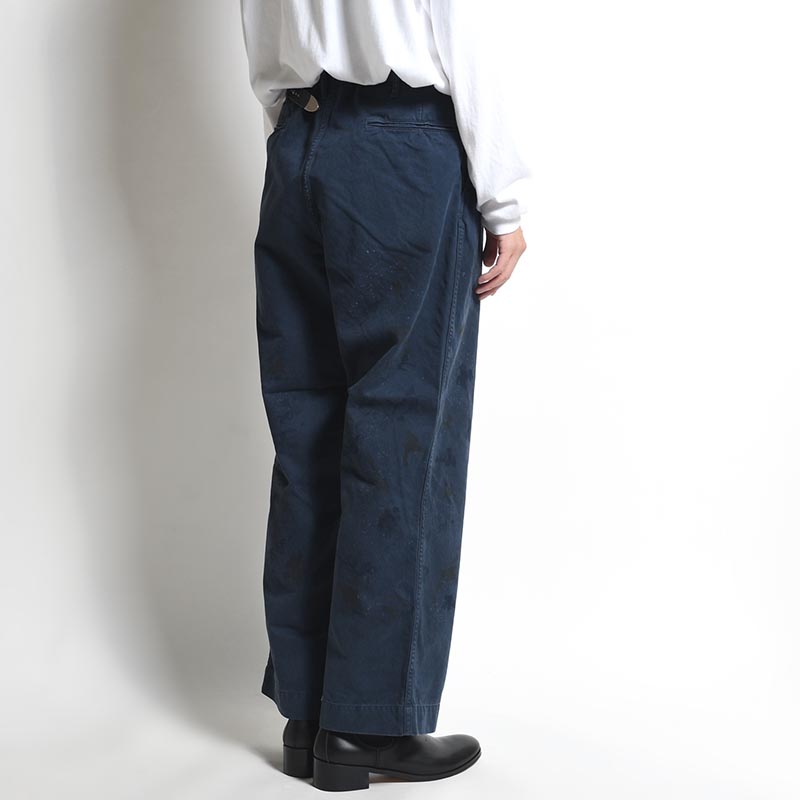 WORK TROUSERS DUSTY -NAVY AGING-