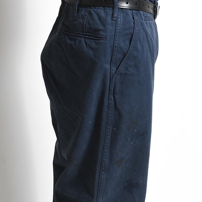 WORK TROUSERS DUSTY -NAVY AGING-