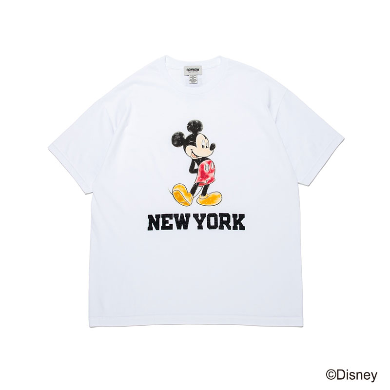 MICKEY MOUSE NEW YORK TEE -WHITE-