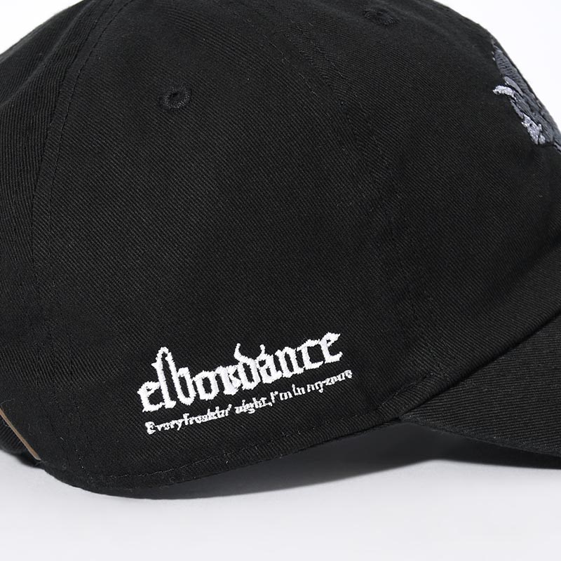 ELBO EBROIDERY CAP C -BLACK-