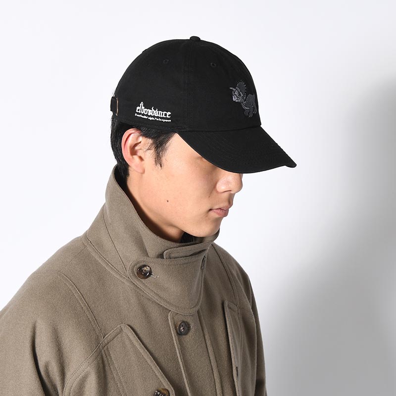 ELBO EBROIDERY CAP C -BLACK-