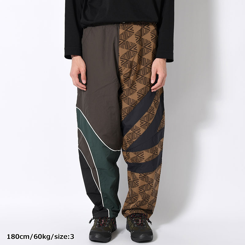 UMBRO CHANGEOVER TRACK PANTS -BROWN-