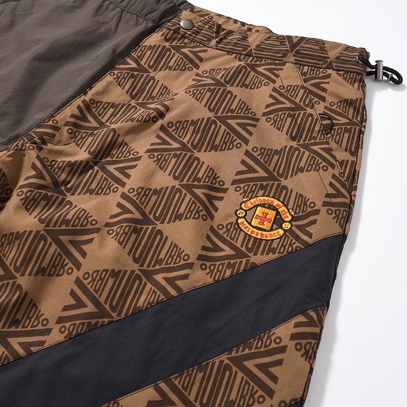 UMBRO CHANGEOVER TRACK PANTS -BROWN-