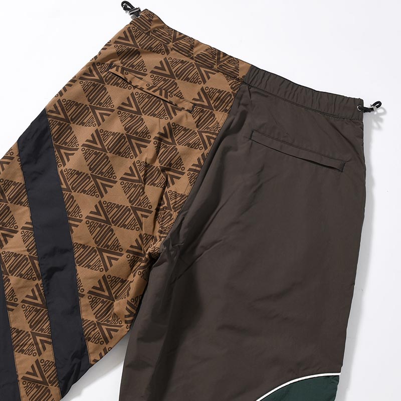 UMBRO CHANGEOVER TRACK PANTS -BROWN-