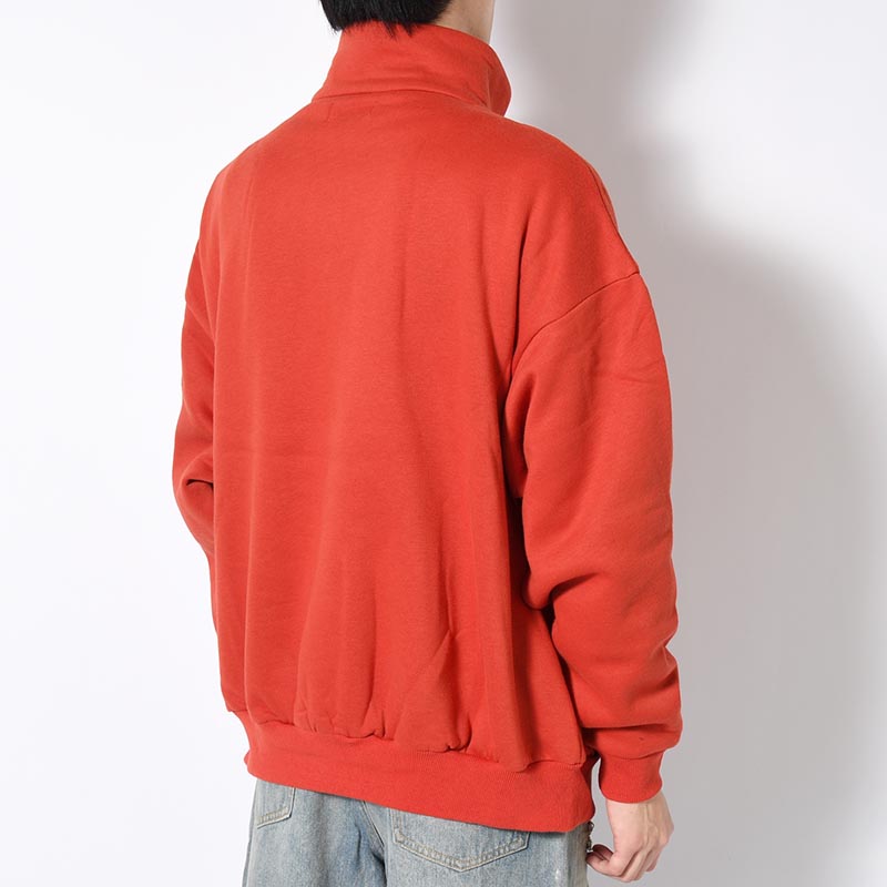 SNAP BUTTON STAND SWEAT TOP -3.COLOR-