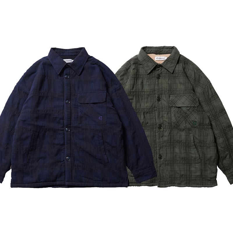 SHAO PLAID FLEECE JACKET -2.COLOR-