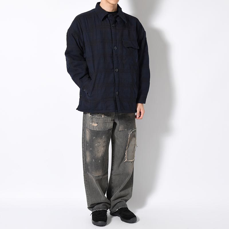 SHAO PLAID FLEECE JACKET -2.COLOR-