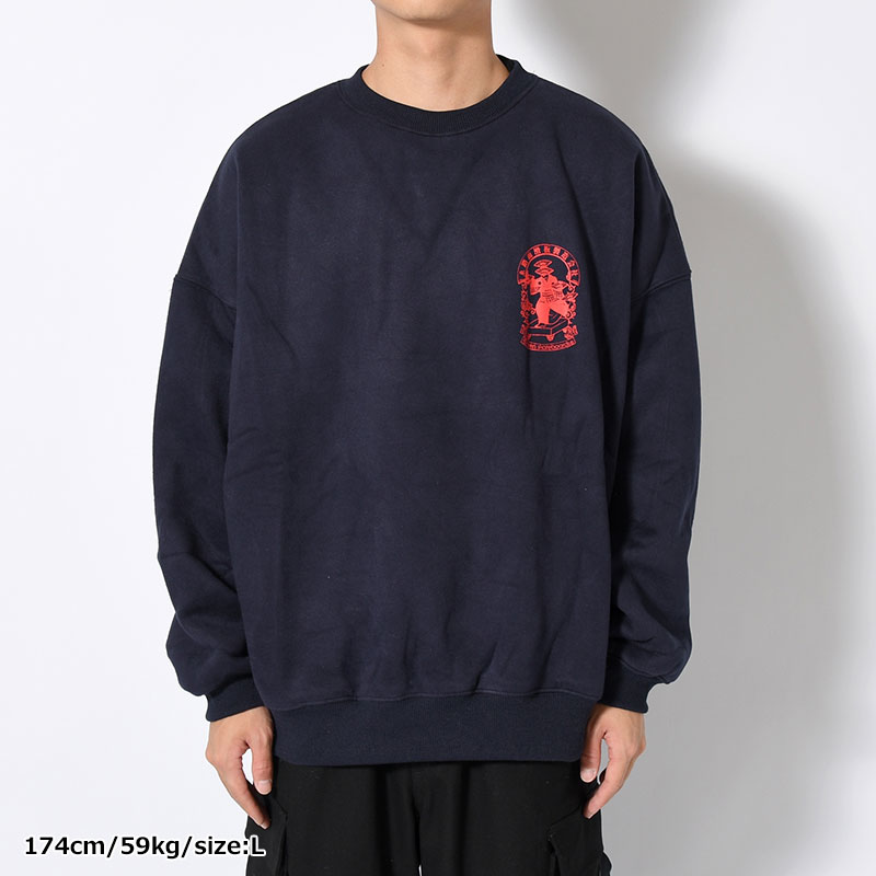 EMBLEM CREW SWEAT -2.COLOR-