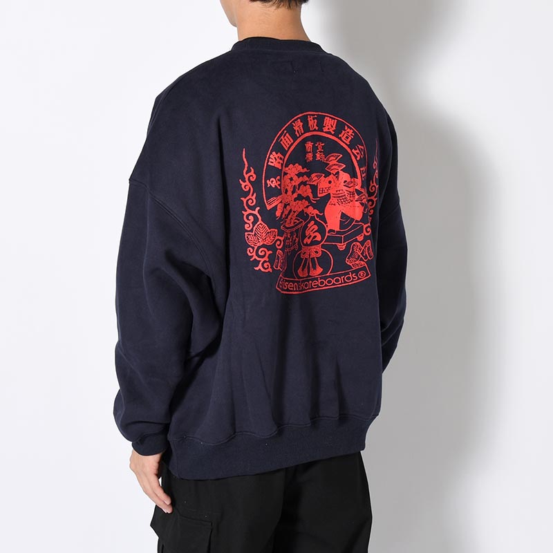 EMBLEM CREW SWEAT -2.COLOR-