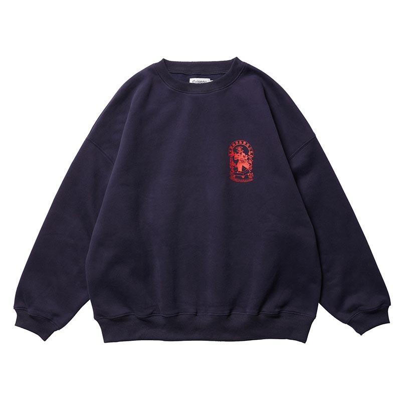 EMBLEM CREW SWEAT -2.COLOR-(NAVY)