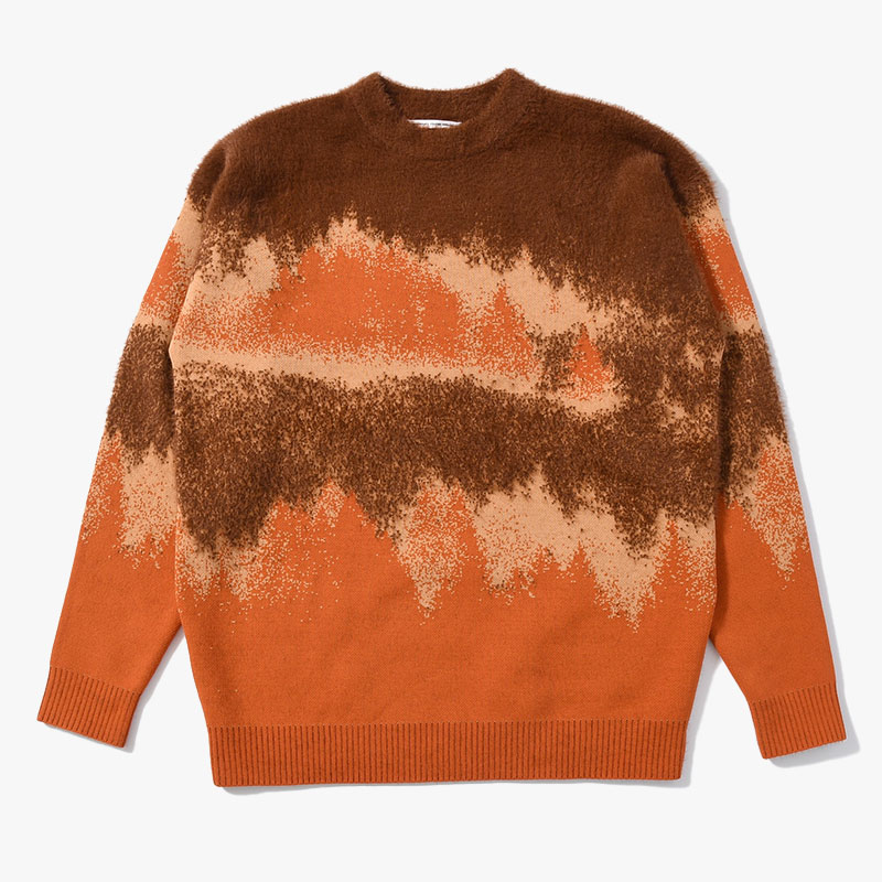 MISTY LANDSCAPE KNIT -ORANGE-