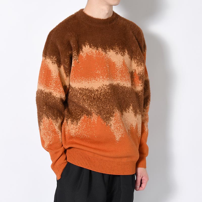 MISTY LANDSCAPE KNIT -ORANGE-