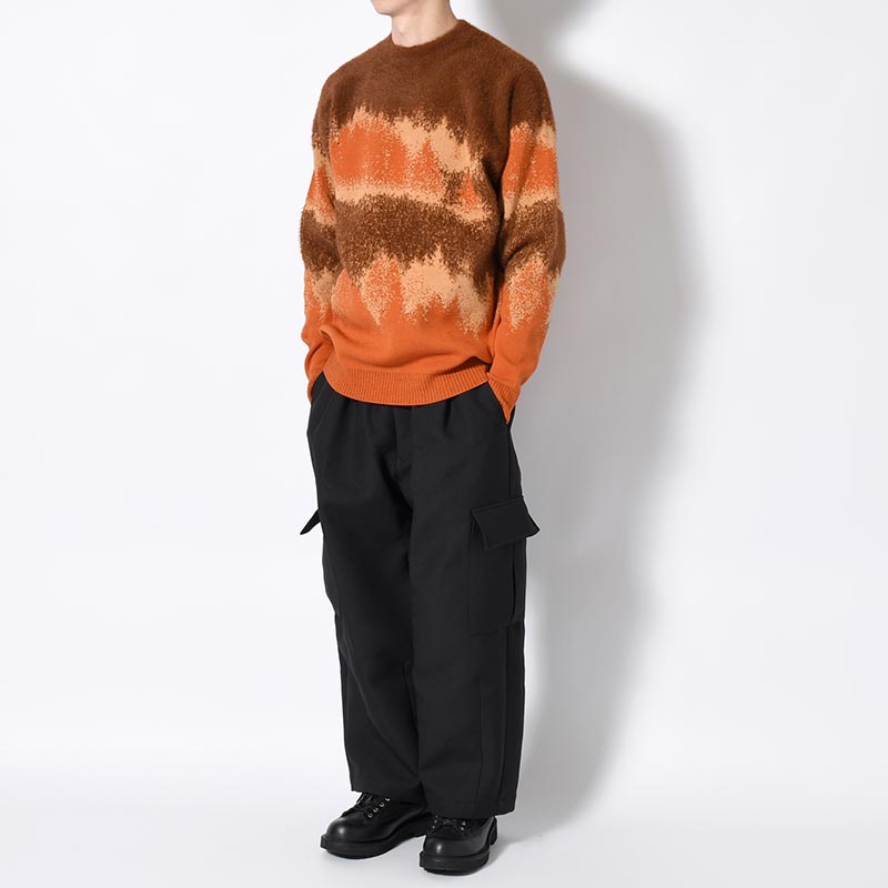 MISTY LANDSCAPE KNIT -ORANGE-