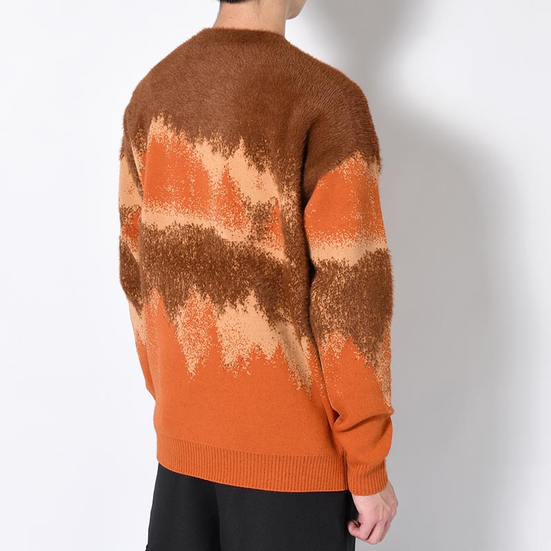 MISTY LANDSCAPE KNIT -ORANGE-