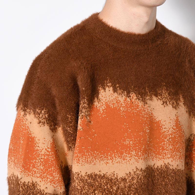 MISTY LANDSCAPE KNIT -ORANGE-