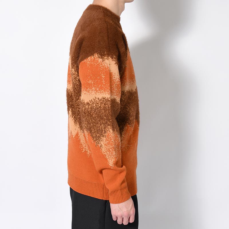 MISTY LANDSCAPE KNIT -ORANGE-