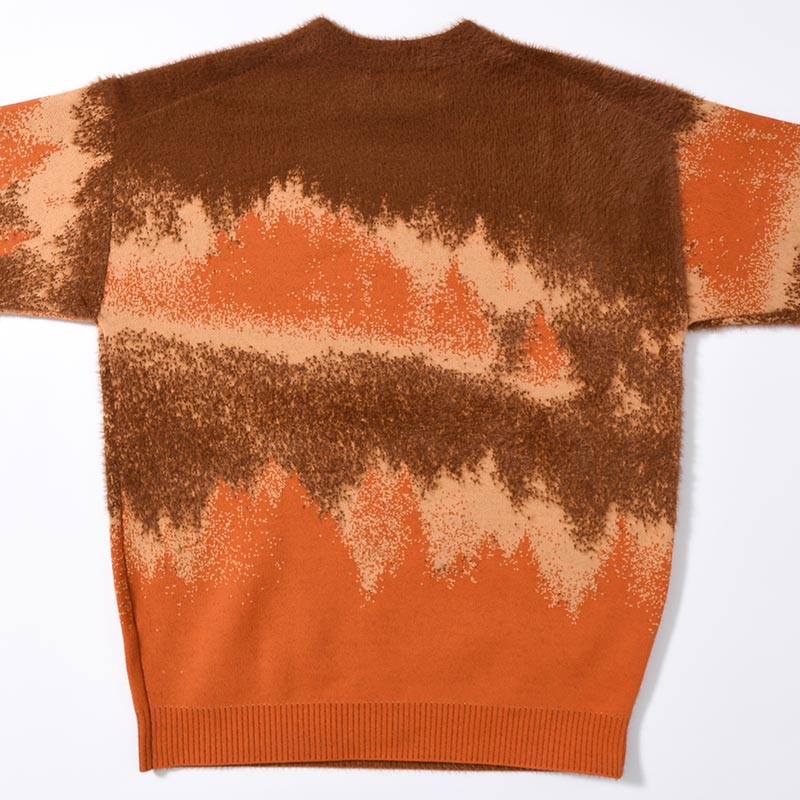 MISTY LANDSCAPE KNIT -ORANGE-