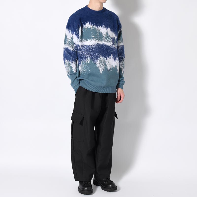 MISTY LANDSCAPE KNIT -BLUE-