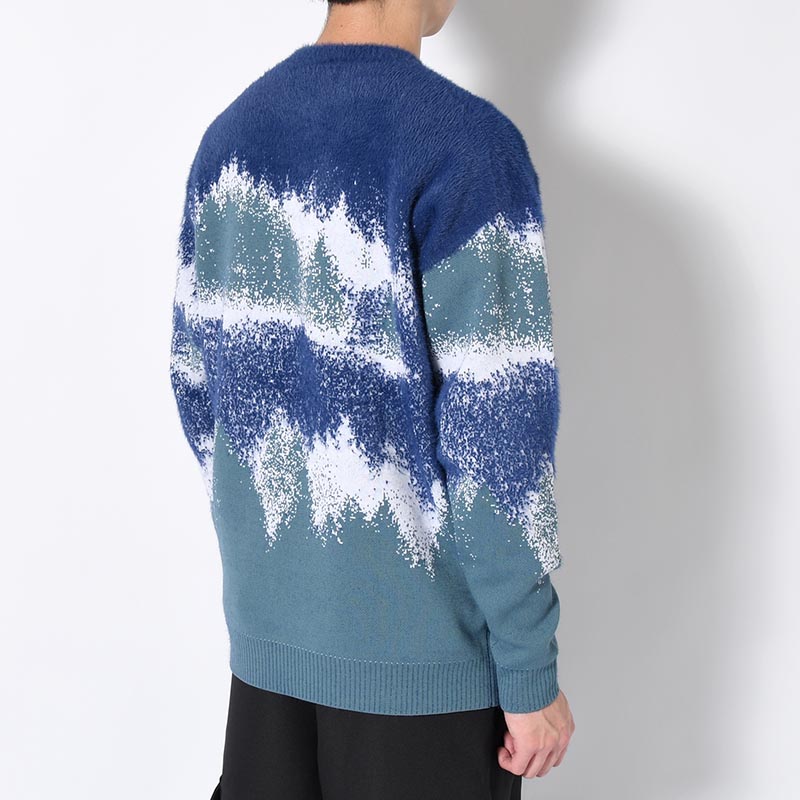 MISTY LANDSCAPE KNIT -BLUE-