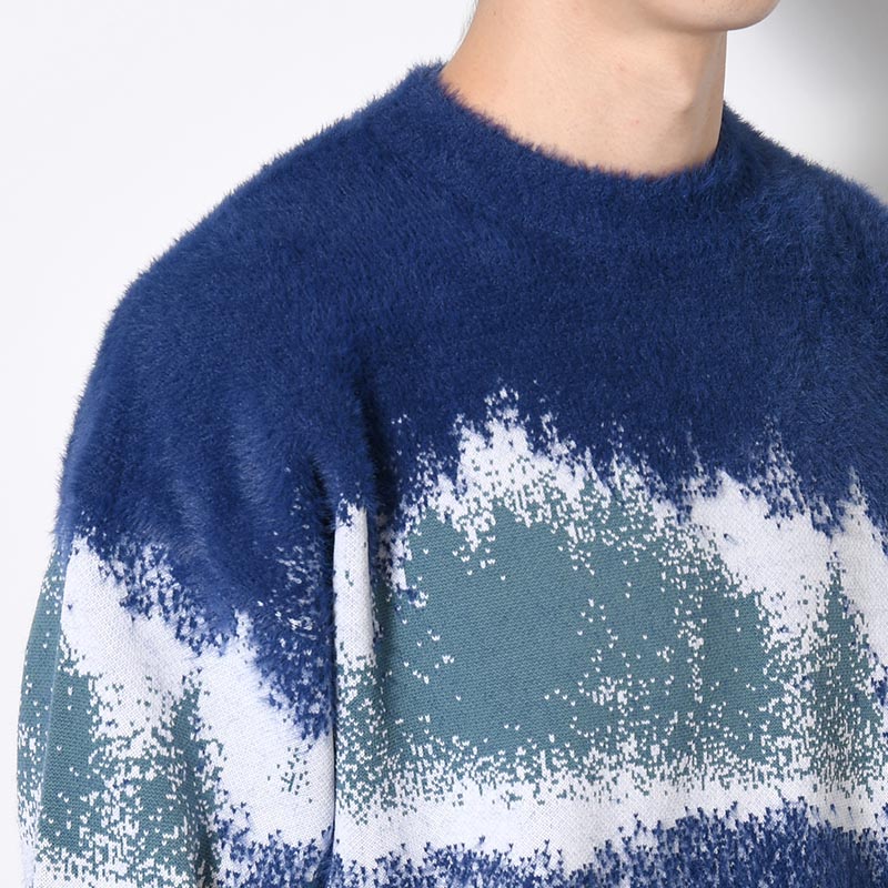 MISTY LANDSCAPE KNIT -BLUE-