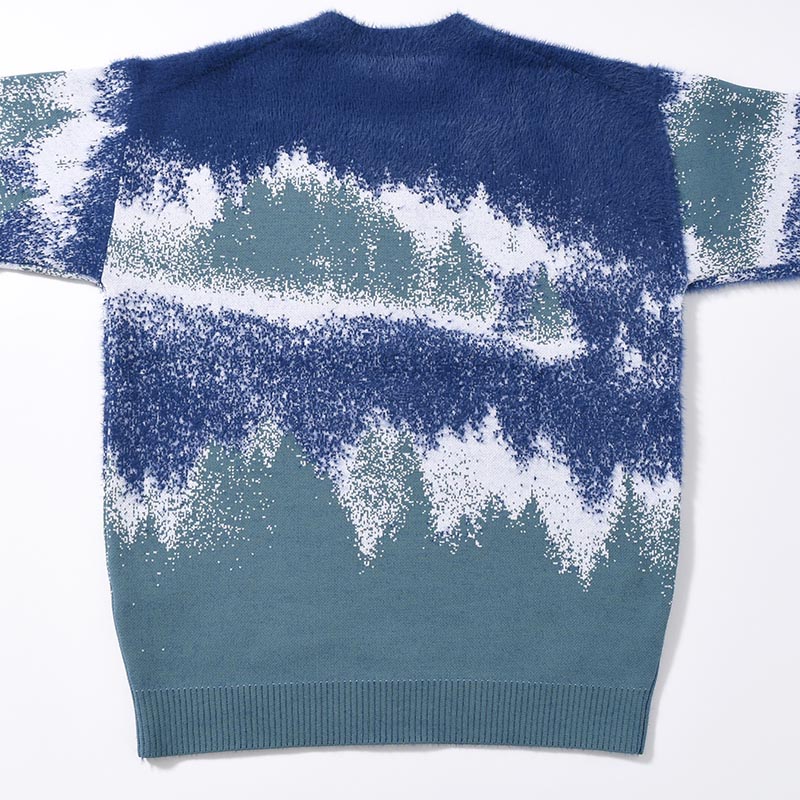 MISTY LANDSCAPE KNIT -BLUE-