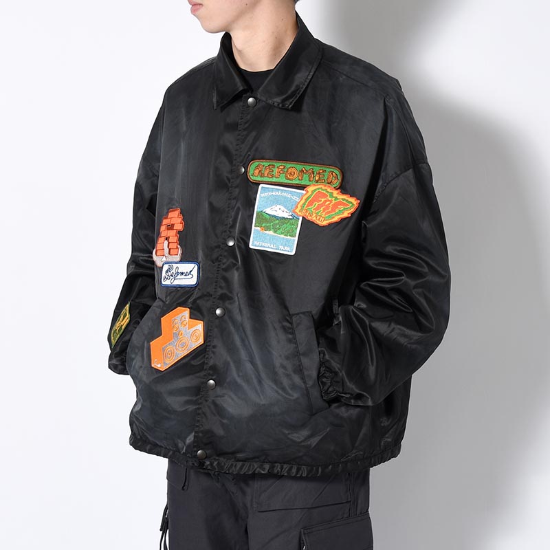 FAF × refomed DIYed COACH JACKET -BLACK-