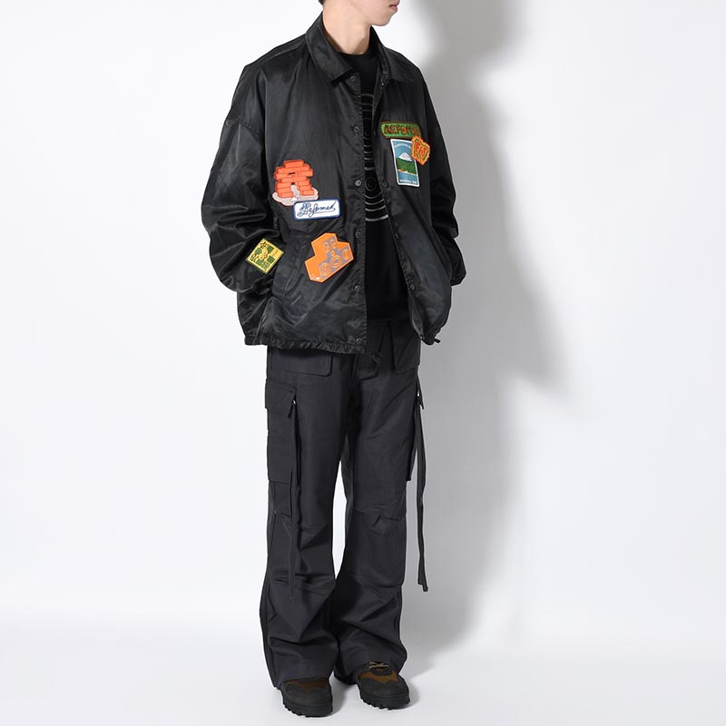 FAF × refomed DIYed COACH JACKET -BLACK-