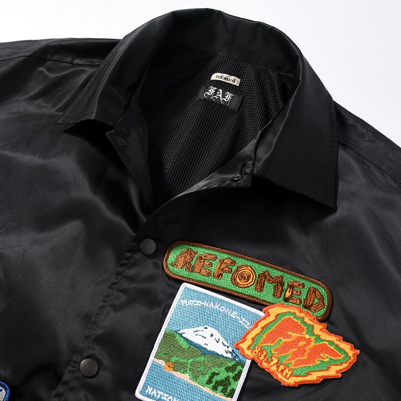 FAF × refomed DIYed COACH JACKET -BLACK-