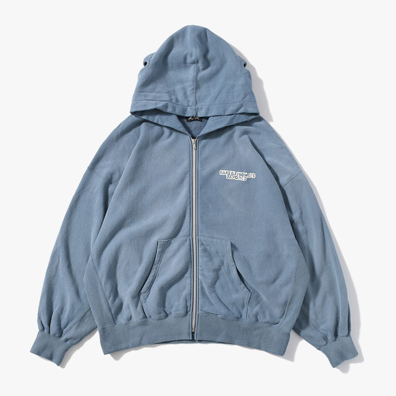 ZIP UP HOODIE -BLUEGRAY-