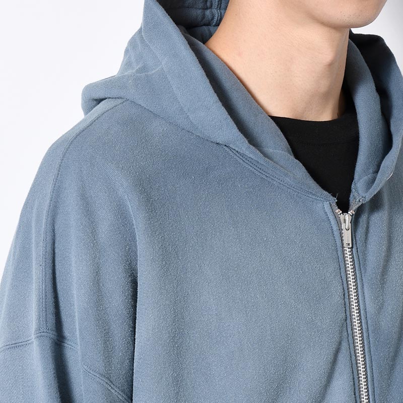 ZIP UP HOODIE -BLUEGRAY-